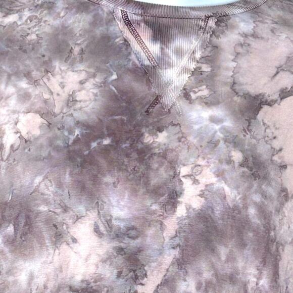 Young Fabulous & Broke Juliette Tie Dye Sweatshirt NWT Purple Gray Oversized - Picture 14 of 16